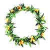 3pcs Assorted Color Hawaiian Leis Tropical Party Simulated Flower Leaf