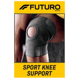 FUTURO Sport Knee Support, Ideal for Athletic and Everyday Activities, One Size Black