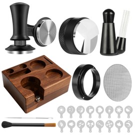 YAQUHO 54mm Espresso Accessories Kit, 9 Pcs Espresso Tamper Tools Set