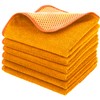 PGlife Microfiber Dish Cloth with Poly Mesh Scouring Side for
