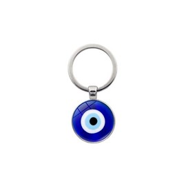 tenghong2021 Evil Eye Keychain Charm Holder Keyring for Women Men Good Luck Colorful Protection Amulet for Keys -Style 04