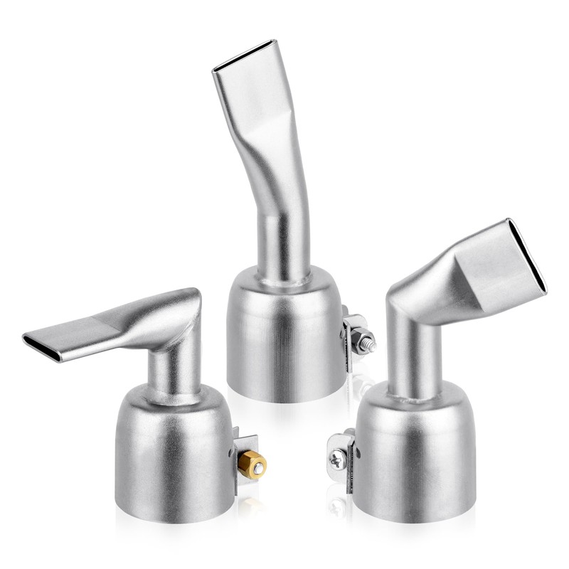 SWIGRANCE Hot Air Welding Nozzles 3Pcs/Set (Straight, 90 Degree and