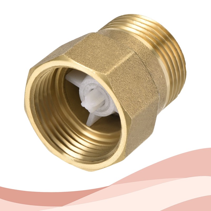 sourcing map Brass Check Valve G3/4 Male Thread 30 x