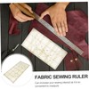 jojofuny Patchwork Ruler for Quilting Sewing Transparent Measuring Tool with