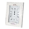 Happy Homewares Traditional 40th Anniversary Clock in White Epoxy with