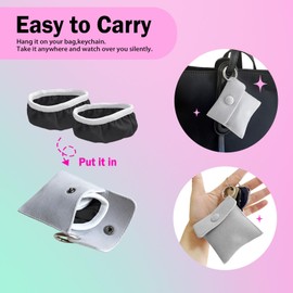 Drink Covers for Alcohol, Reusable Cup Cover with Straw Hole, Easy to Carry/Clean, Thoughtful Packing with Key Ring (Black)