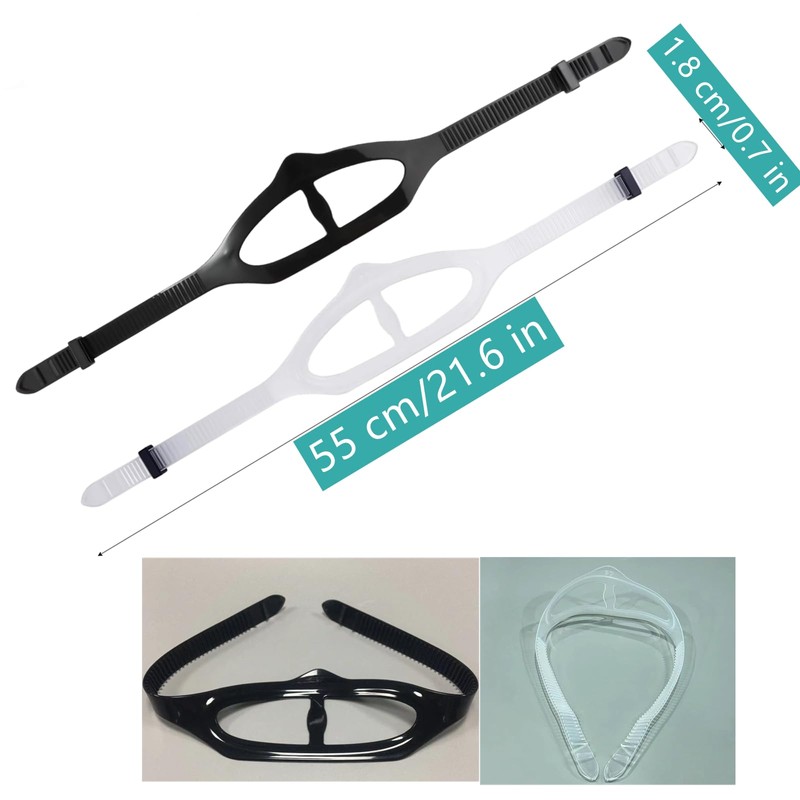 XMHBG 2 PCS Universal Silicone Replacement Mask Strap for Scuba