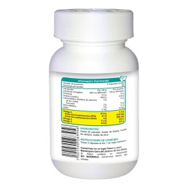 Omg-3 | Omegas 3 6 Y 9 | 4 Fuentes | 60 Cápsulas | Cmd Sabor Sin sabor