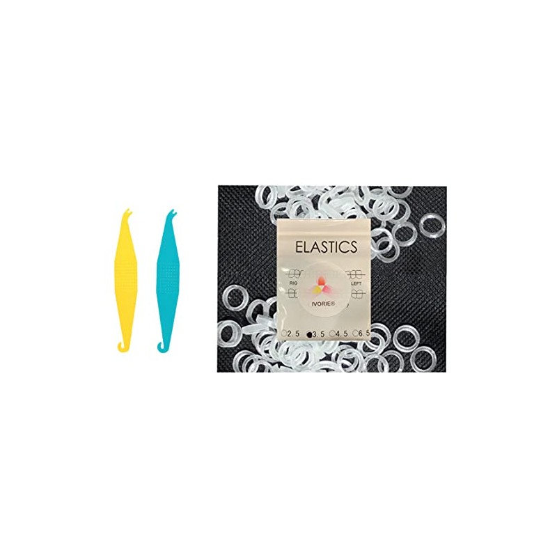 IVORIE Cosmetic Dental Elastic Rubber Bands Braces Teeth Gap Alignment
