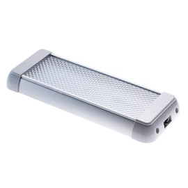 Raycharm RV Marine LED Interior Light Fixture, 10.3" x 3.9" Aluminum Housing, 6000K Cool-White Large Spaces Illuminating,High-Output Low Ampere Draw, Built-in On/Off Rocker Switch, 12V-24V DC, 1-Pack