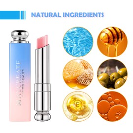 3Packs Colour Changing Lip Balm, Tinted Lip Balm Jelly Lipstick Nutritious Moisturizer Lip Balm Natural Lip Protection Lip Repair Gifts For Teenage Girl (3pcs)