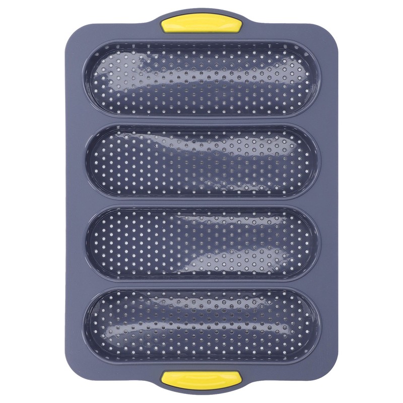Baguette Mold 4 Grooves Silicone Soft Smooth Surface Bread Mould