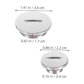 Cabilock ATV Engine Cover Cap Pcs Left Side Round Decorative Cover for Cc Motocross Ab View Hole Screw Cap ATV Accessories