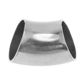 Motoforti 45 Degree Mandrel Bend Elbow Car Modified Exhaust Pipe Tubing Piping 1" Inch OD Thickness 1.0mm/20GA 25x32x1.0mm 201 Stainless Steel Silver Tone