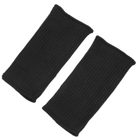 VOBOR Forearm Protection, Black Anti-Cut Arm Guard for Glass Making, Steel Making, Blade Sharpening, Arm Protection Sleeves for Work, 1 Pair, black