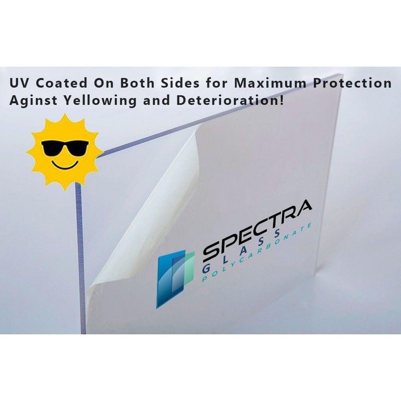 Spectra Glass Clear Polycarbonate Plastic Sheet. Stronger Than Plexiglass Sheets.