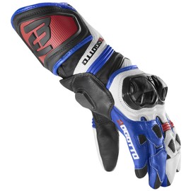 Bogotto Veloce Motorcycle Gloves, Black/Blue/White, M