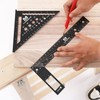 LARMEIL 12 Inch Framing Carpenter Square, Woodworking Square Ruler, Try