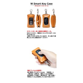 Ricky's Double Smart Key Case, Compatible with Almost All Models, Smart Key, Storage of 2, Key Case, Clear Window, Window, Keys, Home, Entrance, Door Key, YKKAP LIXIL Sankyo Aluminum, Men's, Women's,