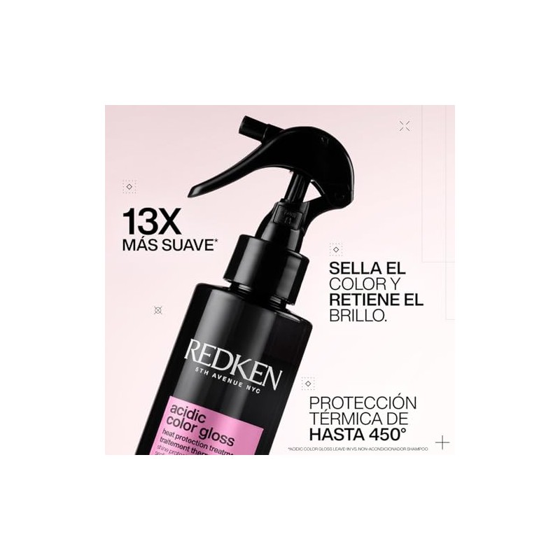 Redken Shampoo 300ml + Protector Térmico 200ml Acidic Color Gloss