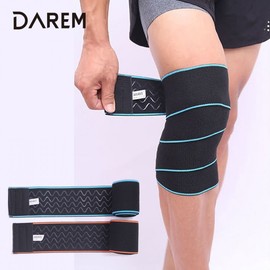 Dareum Non-Slip Strap Compression Knee Brace / Protector Band Blue 2ea