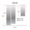 MIULEE Voile Curtains With Eyelets, Transparent Look, Made of Voile