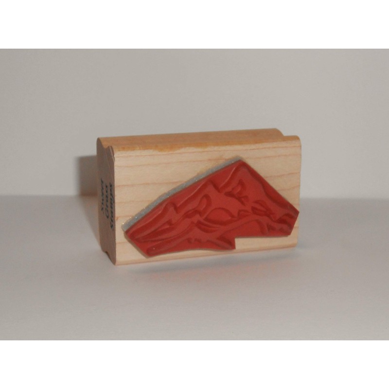 Mountain Range Rubber Stamp #25-short