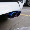 idain 2.5 inch Inlet Dual Exhaust Tip Stainless Steel Polished