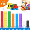 Magnetic Blocks for Kids 3-5 45PCS Toddler Magnet Tiles Construction