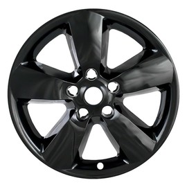 Fuel Rider Set of 4 Gloss Black ABS Impostor Wheel Skins Compatible with 13-18 Ram 1500 5 Spoke, Will Not Work On The Cladded Version