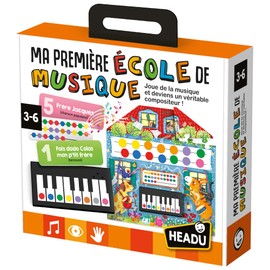 Headu - Meine erste Musikschule – Spaß haben, spielen und erschaffen! | Lernspiel 3 4 5 6 Jahre, Spiele in Box für Kinder, Geschenk für Kinder, Geschenk für Mädchen, Geschenk für Jungen, intelligentes