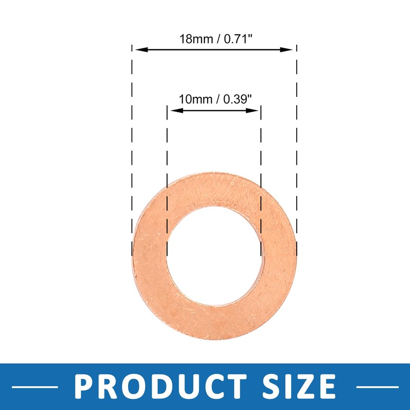A ABSOPRO 10 Set Copper Disc 10 x 18 x