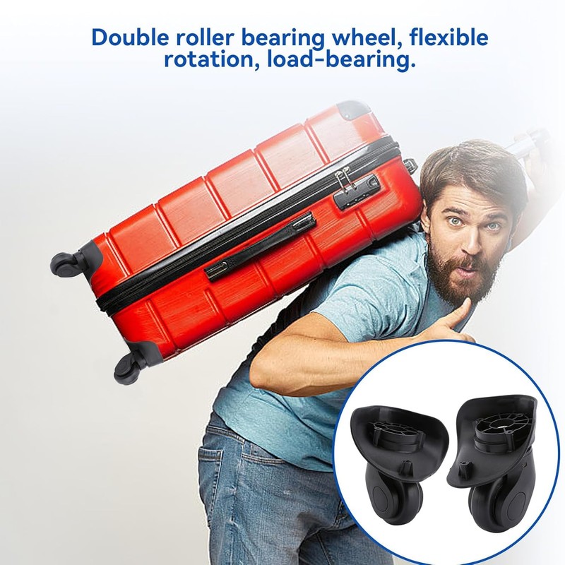 Hominas Luggage Suitcase Wheels, Pack of 2 Replacement Luggage Wheels,