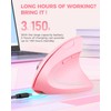 Lekvey Ergonomic Mouse, Vertical Wireless Mouse, Rechargeable 2.4 GHz USB