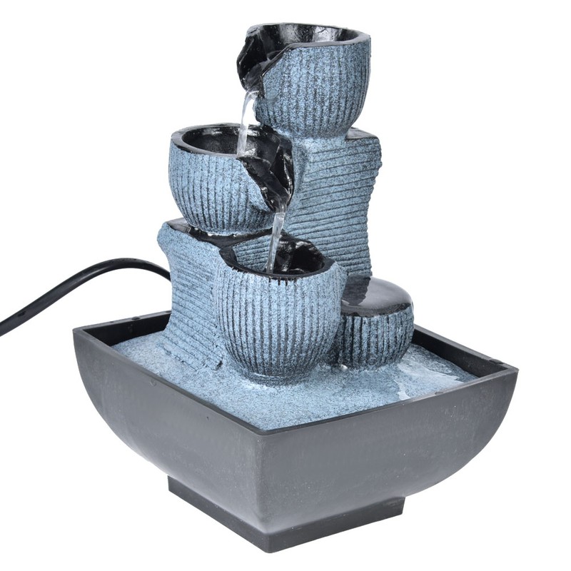 Unique Shape Desktop Fountain Home Tabletop Decoration Resin Landscape Ornament