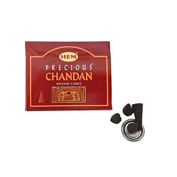 HEM Incense Precious Chandan Cone Box of 1