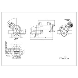 TYC 1-17964 Replacement Starter Compatible with Honda , Black