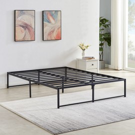 VECELO 14" Metal Platform Bed Frame/Mattress Foundation/No Box Spring Needed (Full Size)