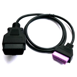 AutoDia® Adapter OBD 2 II Verlängerung Kabel Stecker auf Buchse 16 Pin Diagnose Interface 1 m Meter