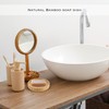 5-Piece Bathroom Accessory Set - Stylish & Durable Bamboo Essentials