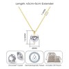 Philip Jones Gold Plated Heart Solitaire Necklace Created with Zircondia®