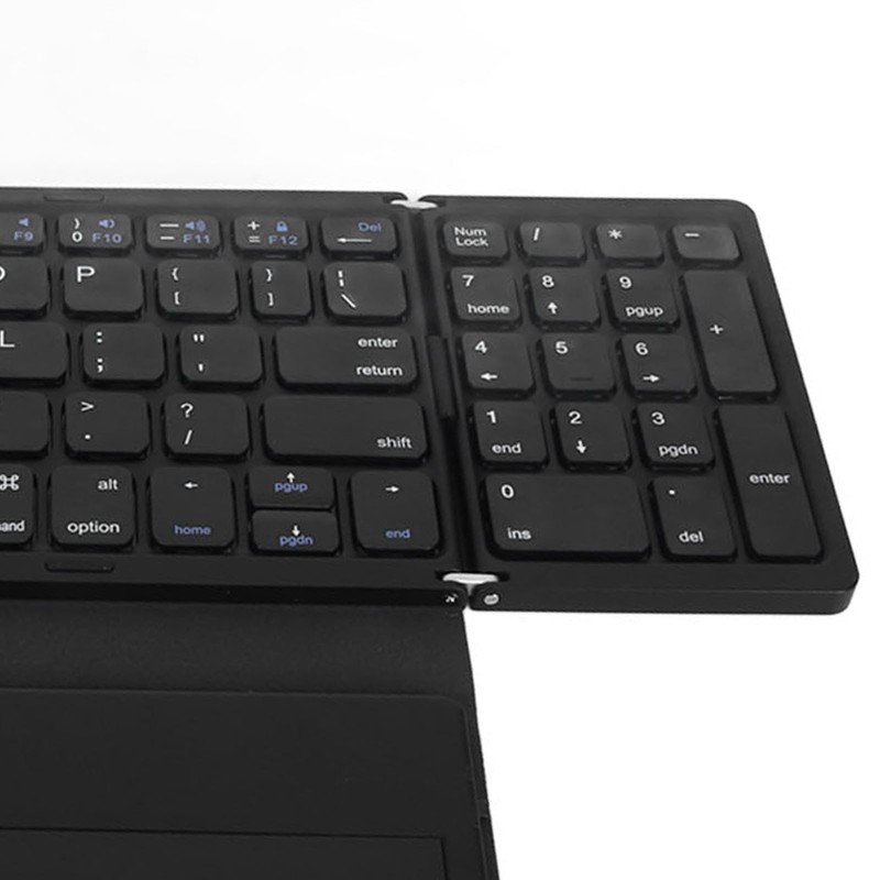 Foldable Bluetooth Keyboard Low Latency Bluetooth 5.1 Full Size Keyboard