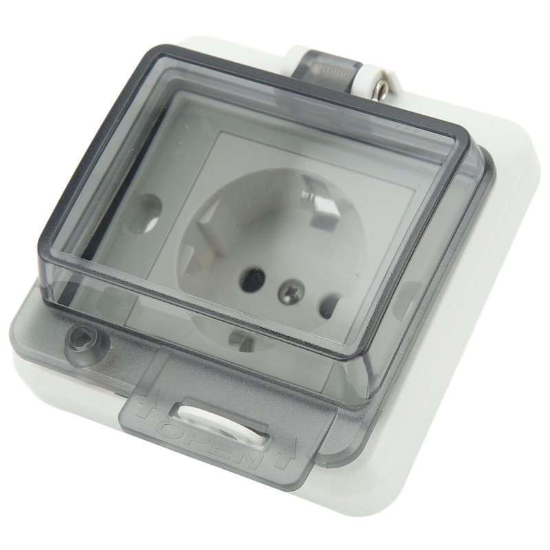 Standard IP66 Waterproof Wall Outlet Wall Mounted Concealed Plug Adapter