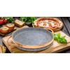 Cookstone 12" deep dish pizza pan with copper handles |