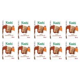 Generic Kashi - Organic Cinnamon Harvest Breakfast Cereal - Family Breakfast - Organic Fiber Cereal - 14 Oz Box - Pack of 10