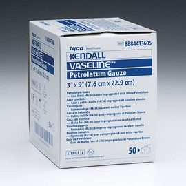 Covidien 8884413605 Vaseline Gauze Sterile 3"x9" Ea