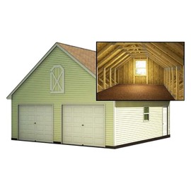 The Best DIY Plans Store DIY Two Car Garage Plans with Loft - Build Your Dream Garage!