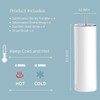30 Oz Sublimation Skinny Tumbler Set, Stainless Steel Straight Skinny