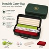 144-Piece Mini Chinese Mahjong Travel Set with Playing Mat &