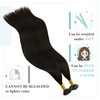 Darkest Brown U Tip Hair Extensions - Real Human Hair